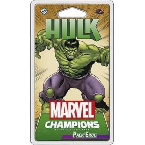 Asmodee, Marvel Champions Das Kartenspiel: Hulk, Pack Held, Erweiterung, Brettspiel, italienische Ausgabe von Fantasy Flight Games