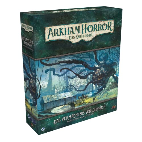 Fantasy Flight Games, Arkham Horror: LCG – Das Vermächtnis von Dunwich, Kampagnen-Erweiterung, Expertenspiel, Kartenspiel, 1-4 Spieler, Ab 14+ Jahren, 45+ Minuten, Deutsch von Fantasy Flight Games