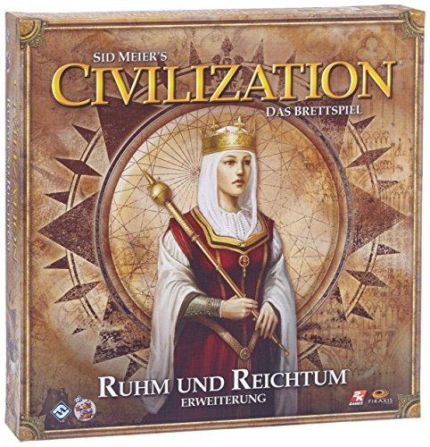 Asmodee Civilization: Das Brettspiel - Ruhm und Reichtum, Erweiterung, Kennerspiel, Deutsch von Fantasy Flight Games