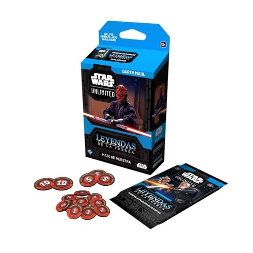Asmodee FFG Star Wars Unlimited Sammelkartenspiel, Legenden der Macht, Darth Maul, Exklusive Karten, ab 12 Jahren, für 2 Spieler, Spanisch Asmodee FFG Star Wars Unlimited Sammelkartenspiel, Legenden der Macht, Darth Maul, Exklusive Karten, ab 12 Jahren, für 2 Spieler, Spanisch von Fantasy Flight Games