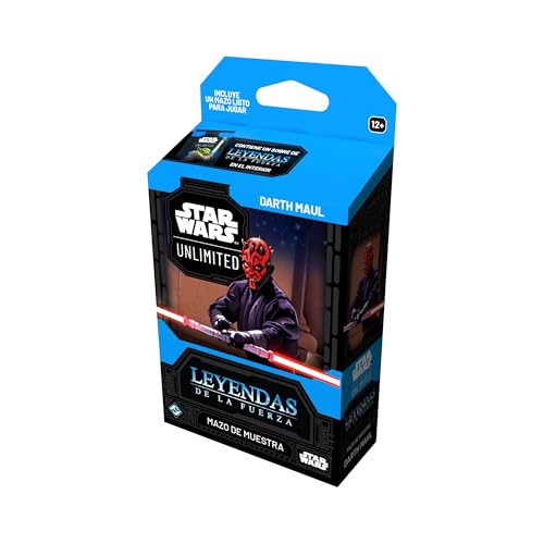 Asmodee FFG Star Wars Unlimited Sammelkartenspiel, Legenden der Macht, Darth Maul, Exklusive Karten, ab 12 Jahren, für 2 Spieler, Spanisch Asmodee FFG Star Wars Unlimited Sammelkartenspiel, Legenden der Macht, Darth Maul, Exklusive Karten, ab 12 Jahren, für 2 Spieler, Spanisch von Fantasy Flight Games