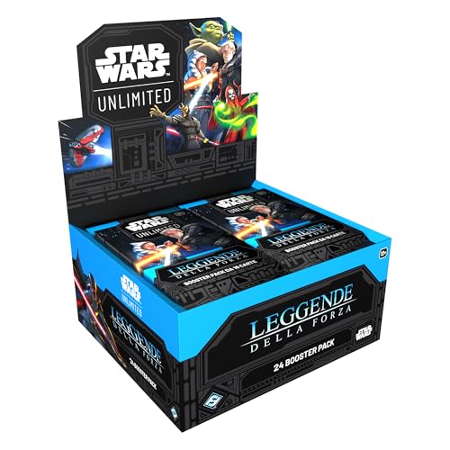 Asmodee FFG Star Wars: Unlimited Sammelkartenspiel Legenden der Macht, 24 Booster mit 16 Karten, TCG für Kinder und Erwachsene, 12+ Jahre, 2+ Spieler, 20+ Min., Italienisch Asmodee FFG Star Wars: Unlimited Sammelkartenspiel Legenden der Macht, 24 Booster mit 16 Karten, TCG für Kinder und Erwachsene, 12+ Jahre, 2+ Spieler, 20+ Min., Italienisch von Fantasy Flight Games