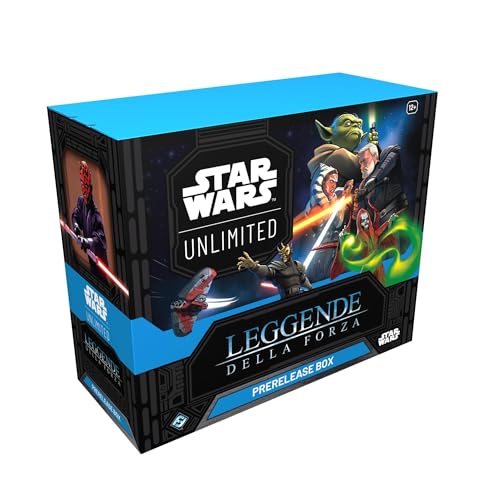 Asmodee FFG Star Wars: Unlimited Sammelkartenspiel Legenden der Macht – Box Pre-Veröffentlichung – enthält 6 Umschläge – ab 12 Jahren, für 2 Spieler – italienische Version Asmodee FFG Star Wars: Unlimited Sammelkartenspiel Legenden der Macht – Box Pre-Veröffentlichung – enthält 6 Umschläge – ab 12 Jahren, für 2 Spieler – italienische Version von Fantasy Flight Games