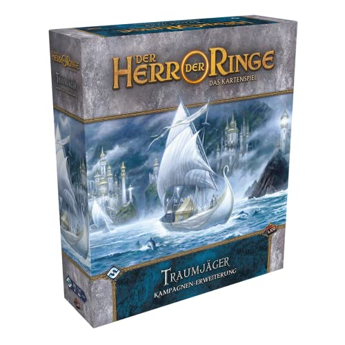 Fantasy Flight Games, Der Herr der Ringe: LCG – Traumjäger, Kampagnen-Erweiterung, Expertenspiel, Kartenspiel, 1-4 Spieler, Ab 14+ Jahren, 30+ Minuten je Spieler, Deutsch von Fantasy Flight Games