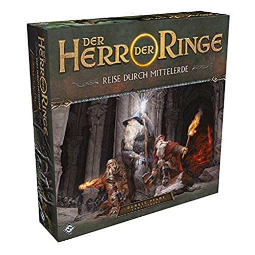 Fantasy Flight Games | Der Herr der Ringe: Reise durch Mittelerde – Dunkle Pfade | Erweiterung | Expertenspiel | Dungeon Crawler | 1-5 Spieler | Ab 14+ Jahren | 60+ Minuten | Deutsch von Fantasy Flight Games