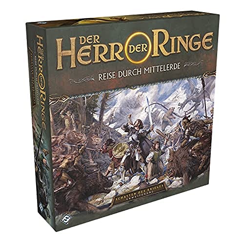 Fantasy Flight Games, Der Herr der Ringe: Reise durch Mittelerde – Schatten des Krieges, Erweiterung, Expertenspiel, Dungeon Crawler, 1-5 Spieler, Ab 14+ Jahren, 60 Minuten, Deutsch von Fantasy Flight Games