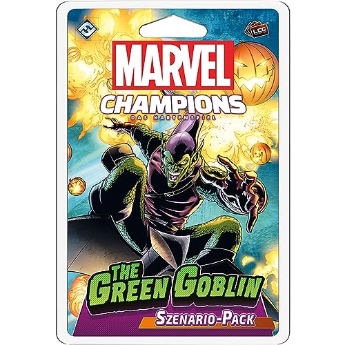 Fantasy Flight Games, Marvel Champions: LCG – The Green Goblin, Szenario-Erweiterung, Expertenspiel, Kartenspiel, 1-4 Spieler, Ab 14+ Jahren, 60+ Minuten, Deutsch von Fantasy Flight Games