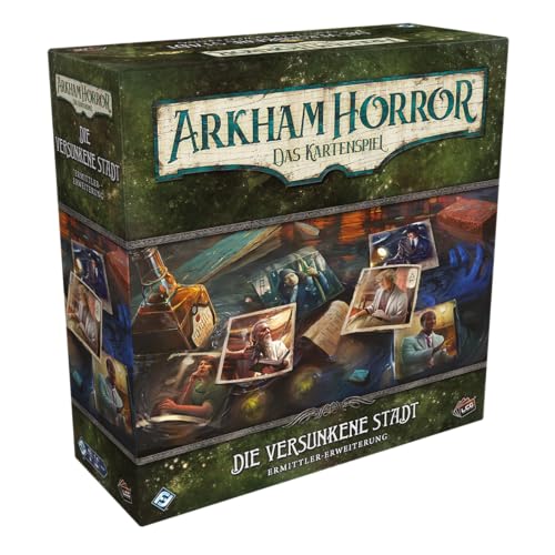 Fantasy Flight Games, Arkham Horror Das Kartenspiel - Die versunkene Stadt, Ermittler-Erweiterung, Expertenspiel, Kartenspiel, 1-4 Spieler, Ab 14+ Jahren, 45 Minuten, Deutsch Fantasy Flight Games, Arkham Horror Das Kartenspiel - Die versunkene Stadt, Ermittler-Erweiterung, Expertenspiel, Kartenspiel, 1-4 Spieler, Ab 14+ Jahren, 45 Minuten, Deutsch von Fantasy Flight Games