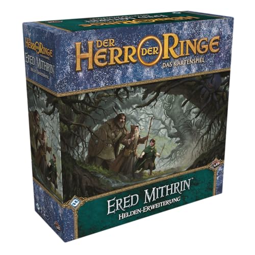 Fantasy Flight Games, Der Herr der Ringe: LCG – Ered Mithrin, Helden-Erweiterung, Expertenspiel, Kartenspiel, 1-4 Spieler, Ab 14+ Jahren, 30 Minuten je Spieler, Deutsch von Fantasy Flight Games