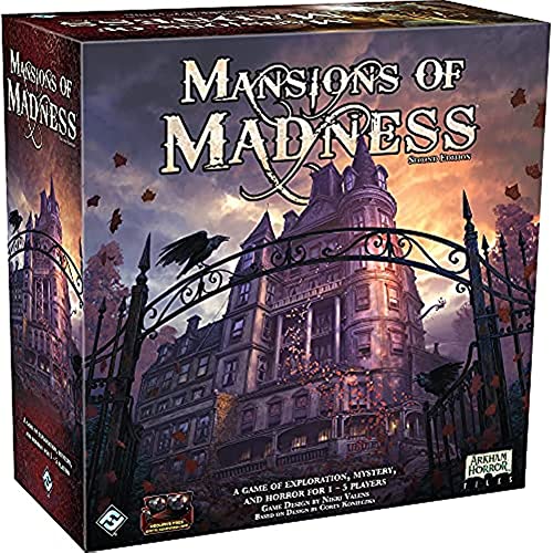 Fantasy Flight Games, Mansions of Madness Second Edition , Board Game , Ages 14+ , 1-5 Players , 120-180 Minute Playing Time Fantasy Flight Games, Mansions of Madness Second Edition , Board Game , Ages 14+ , 1-5 Players , 120-180 Minute Playing Time von Fantasy Flight Games
