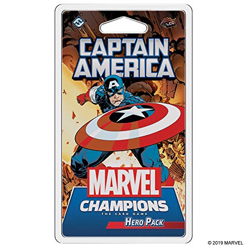 Fantasy Flight Games, Marvel Champions: Hero Pack: Captain America, Ages 14+, 1 to 4 Players, 90 Min Player Time, Multicoloured von Fantasy Flight Games