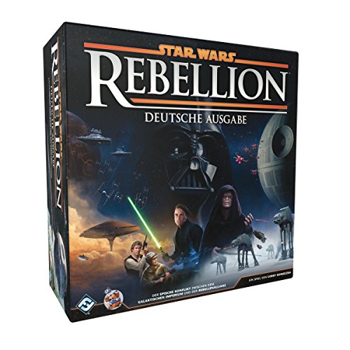 Fantasy Flight Games, Star Wars: Rebellion, Grundspiel, Expertenspiel, Brettspiel, 2-4 Spieler, Ab 14+ Jahren, 180+ Minuten, Deutsch, Schwarz Fantasy Flight Games, Star Wars: Rebellion, Grundspiel, Expertenspiel, Brettspiel, 2-4 Spieler, Ab 14+ Jahren, 180+ Minuten, Deutsch, Schwarz von Fantasy Flight Games