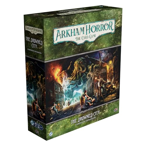 Fantasy Flight Games Arkham Horror The Card Game The Drowned City Campaign Expansion - Explore R'lyeh & Face Cthulhu! Cooperative LCG, Ages 14+, 1-4 Players, 1-2 Hr Playtime, Made Fantasy Flight Games Arkham Horror The Card Game The Drowned City Campaign Expansion - Explore R'lyeh & Face Cthulhu! Cooperative LCG, Ages 14+, 1-4 Players, 1-2 Hr Playtime, Made von Fantasy Flight Games
