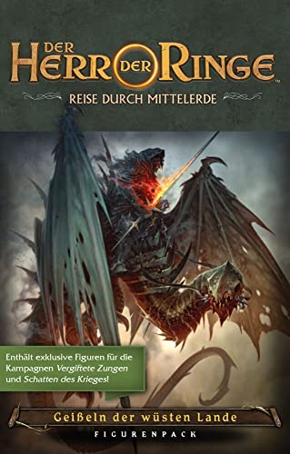 Fantasy Flight Games, Der Herr der Ringe: Reise durch Mittelerde – Geißeln der wüsten Lande, Erweiterung, Expertenspiel, Dungeon Crawler, 1-5 Spieler, Ab 14+ Jahren, 60 Minuten, Deutsch von Fantasy Flight Games