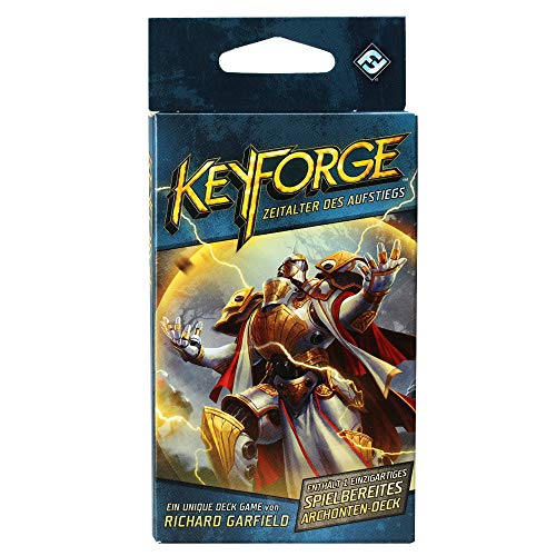 Asmodee Keyforge: Zeitalter des Aufstiegs - Einzeldeck, Erweiterung, Kartenspiel, Deckbau, Deutsch von Fantasy Flight Games