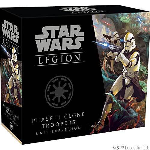 Atomic Mass Games, Star Wars Legion: Galactic Republic Expansions: Phase II Clone Troopers, Unit Expansion, Miniatures Game, Ages 14+, 2 Players, 90 Minutes Playing Time von Fantasy Flight Games