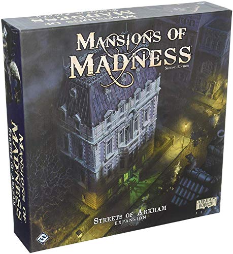 Fantasy Flight Games Mansions of Madness: Streets of Arkham 2nd Ed Exp. Brettspiel, ab 14 Jahren, für 1–5 Spieler, 120–180 Minuten Spieldauer - Niederländische Sprache von Fantasy Flight Games