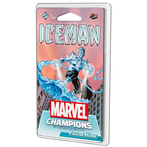 Fantasy Flight Games Marvel Champions: Iceman | Erweiterung | Kooperatives Superhelden-Kartenspiel | ab 14 Jahren | 1 bis 4 Spieler | 45-90 Minuten pro Spiel | Spanisch von Fantasy Flight Games