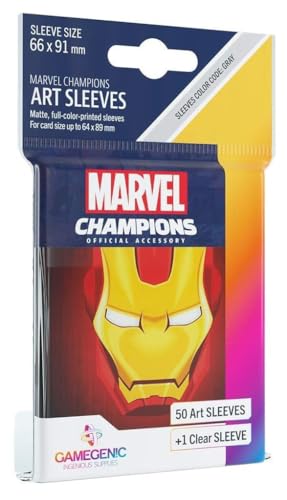 Gamegenic, Marvel Champions Sleeves - Iron Man, Sleeve Color Code: Gray von Gamegenic