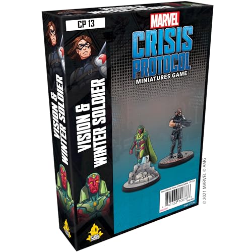 Atomic Mass Games , Marvel Crisis Protocol: Character Pack: Vision and Winter Soldier, Miniatures Game, Ages 10+, 2+ Players, 45 Minutes Playing Time von Atomic Mass Games