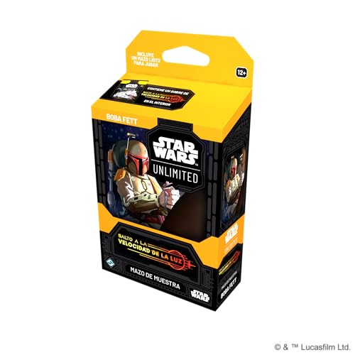 Fantasy Flight Games Star Wars Unlimited Sammelkartenspiel Sprung in Lichtgeschwindigkeit | Mazo Bobba Fett | ab 12 Jahren | für 2 Spieler | 30 Minuten pro Spiel | Spanisch Fantasy Flight Games Star Wars Unlimited Sammelkartenspiel Sprung in Lichtgeschwindigkeit | Mazo Bobba Fett | ab 12 Jahren | für 2 Spieler | 30 Minuten pro Spiel | Spanisch von Fantasy Flight Games