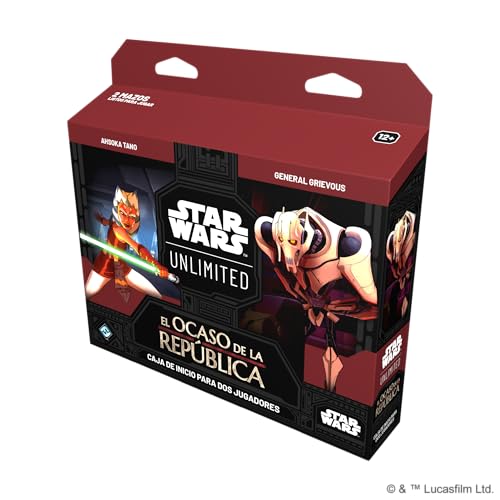Fantasy Flight Games Star Wars Unlimited: Der Dunkle der Republik Startbox | Sammelkartenspiel | ab 12 Jahren | für 2 Spieler | 30 Min. pro Spiel | Spanisch (SWH0303ES) von Fantasy Flight Games