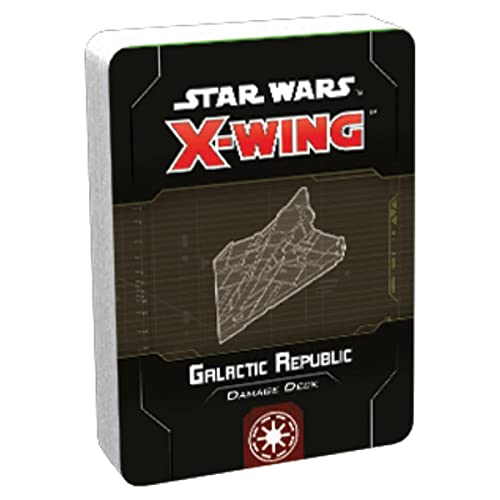 Fantasy Flight Games - Star Wars X-Wing Second Edition: Star Wars X-Wing: Galactic Republic Damage Deck - Miniature Game von Atomic Mass Games