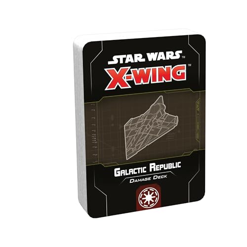 Fantasy Flight Games - Star Wars X-Wing Second Edition: Star Wars X-Wing: Galactic Republic Damage Deck - Miniature Game von Fantasy Flight Games