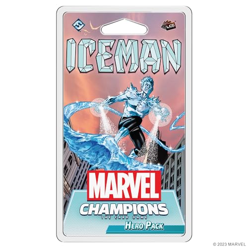 Marvel Champions The Card Game Iceman Hero Pack - Superhelden-Strategiespiel, Kooperatives Spiel für Kinder und Erwachsene, ab 14 Jahren, 1-4 Spieler, 45-90 Minuten Spielzeit, hergestellt von Fantasy Marvel Champions The Card Game Iceman Hero Pack - Superhelden-Strategiespiel, Kooperatives Spiel für Kinder und Erwachsene, ab 14 Jahren, 1-4 Spieler, 45-90 Minuten Spielzeit, hergestellt von Fantasy von Fantasy Flight Games