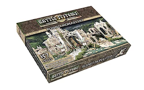 Fantasy Battle Systems Wargames Terrain - Ruined Monastery - Multi Level Tabletop War Game Board - Wargaming 40K Universe - BSTFWE007 von Battle Systems