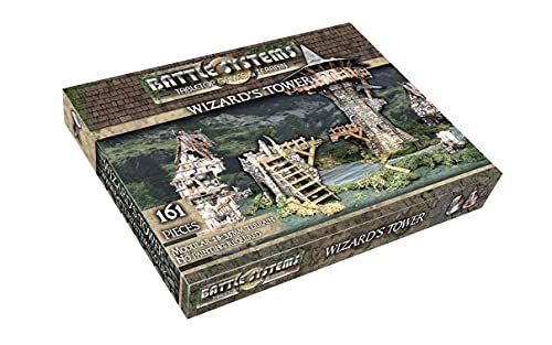 Fantasy Battle Systems Wargames Terrain - Wizards Tower - Multi Level Tabletop War Game Board - Wargaming 40K Universe - BSTFWE017 von Battle Systems