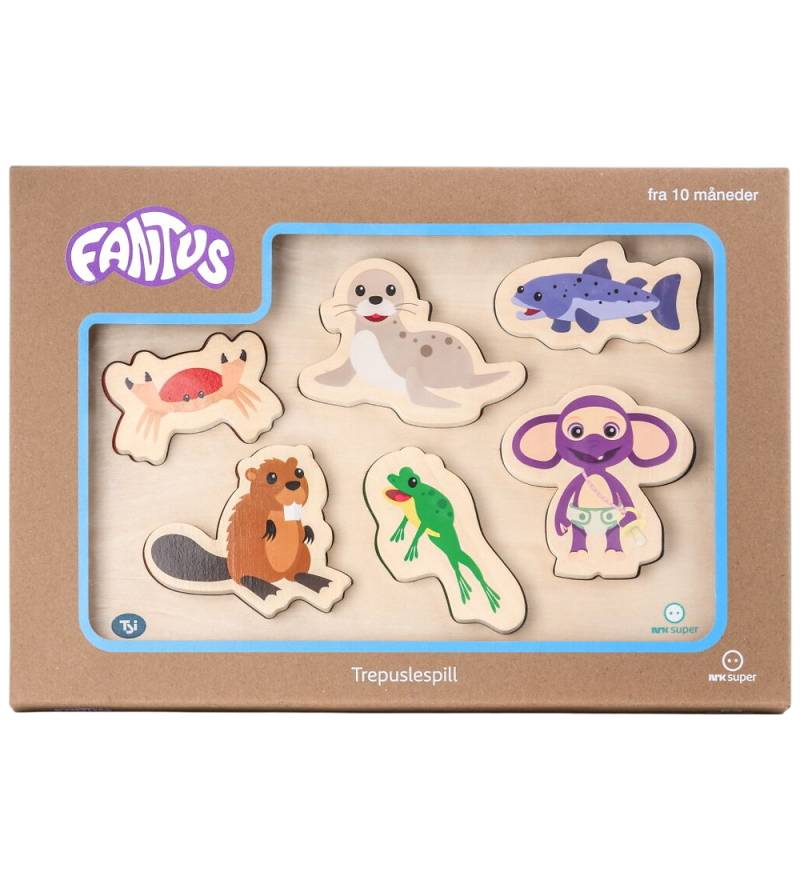 Fantorangen & Fantus Puzzlespiel - Holz - 6 Teile - Tiere I Wass - Fantorangen & Fantus - One Size - Puzzlespiele Fantorangen & Fantus Puzzlespiel - Holz - 6 Teile - Tiere I Wass - Fantorangen & Fantus - One Size - Puzzlespiele von Fantorangen & Fantus