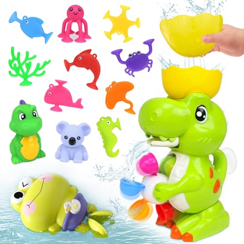 Badewannenspielzeug, Dinosaurier Badespielzeug mit Saugnapf Spielzeug and Schwimmende Spielzeug, Schwimmbad Badewanne Wasserspielzeug Geschenk für Kleinkinder Jungen Mädchen Badewannenspielzeug, Dinosaurier Badespielzeug mit Saugnapf Spielzeug and Schwimmende Spielzeug, Schwimmbad Badewanne Wasserspielzeug Geschenk für Kleinkinder Jungen Mädchen von Fantspati