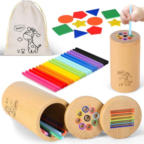 Montessori Spielzeug ab 1 2 3 Jahre, Motorikspielzeug ab 1 Jahr, Holz Sortierspiel Baby Spielzeug, Farbe Form Sortierspielzeug, Lernspielzeug Sensorik Spielzeug Geschenk für Kleinkinder Montessori Spielzeug ab 1 2 3 Jahre, Motorikspielzeug ab 1 Jahr, Holz Sortierspiel Baby Spielzeug, Farbe Form Sortierspielzeug, Lernspielzeug Sensorik Spielzeug Geschenk für Kleinkinder von Fantspati