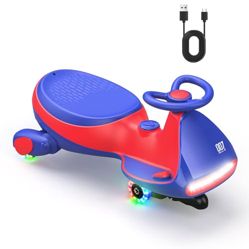 FanttikRide 12V N7 Pro Kinder Elektroauto, Elektrisches Rutschauto mit Pedal, Typ C aufladbar Batterie Kinder Auto, 2 Geschwindigkeit Kippschutz Leuchtende Räder, Bluetooth, für Kind ab 3 Jahren, Blau von FanttikRide