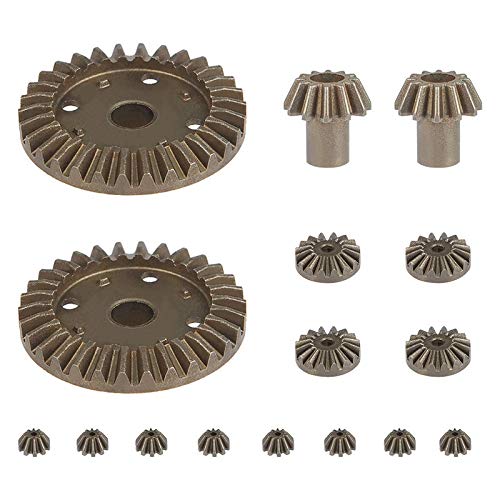 Fanuse Upgrade Metall Getriebe 30T 16T 10T Differential Antriebs R？Der für Wltoys 144001 12428 12429 12423 12429 RC Auto Ersatz Teile, 16 StüCke von Fanuse