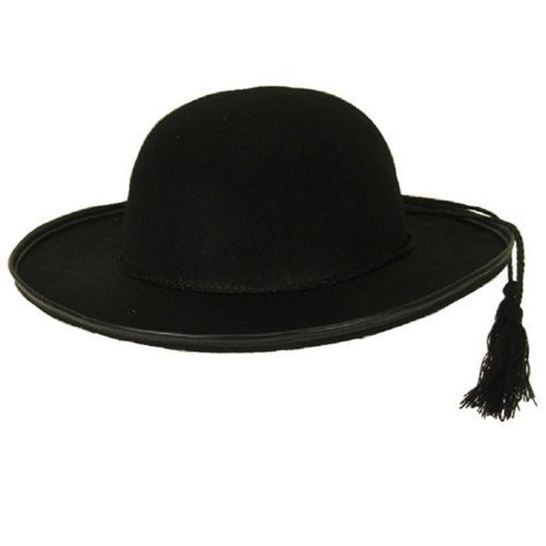 PARTY DISCOUNT ® Priesterhut, schwarz mit Quaste von Faram