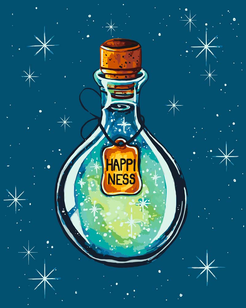 Malen nach Zahlen - Happiness Potion - by Farbheldin, mit Rahmen Malen nach Zahlen - Happiness Potion - by Farbheldin, mit Rahmen von Farbheldin