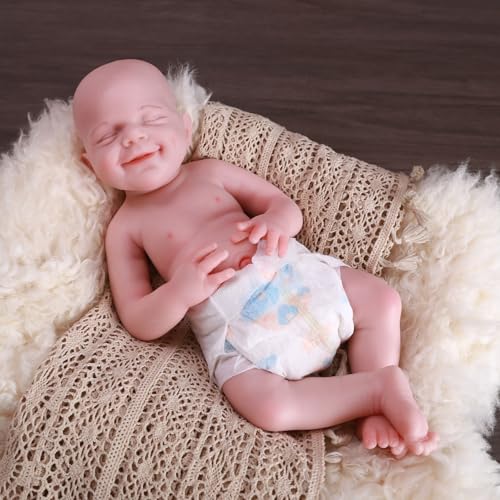 Farious 45cm realistische Vollsilikon-Babypuppe, lebensechte wiedergeborene Babypuppen, Spielzeug und Sammlerstück. Junge mit Glatze 024 Farious 45cm realistische Vollsilikon-Babypuppe, lebensechte wiedergeborene Babypuppen, Spielzeug und Sammlerstück. Junge mit Glatze 024 von Farious