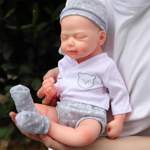 Farious 46CM Realistic Full Silicone Baby Doll,Lifelike Reborn Baby Dolls, Toy, and Collectible.Bald Boy 025 Farious 46CM Realistic Full Silicone Baby Doll,Lifelike Reborn Baby Dolls, Toy, and Collectible.Bald Boy 025 von Farious