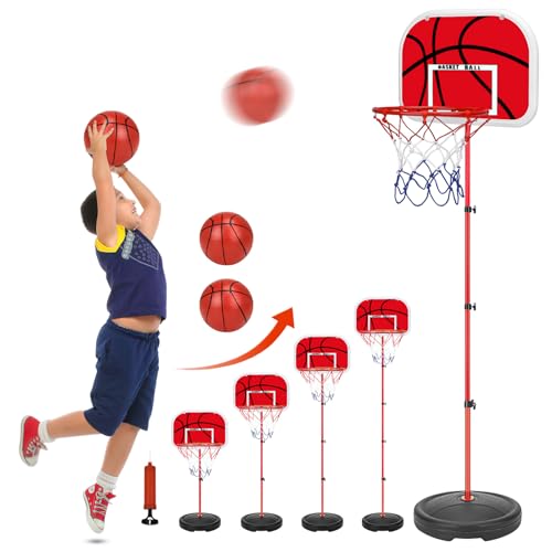 Farnirvana Basketballkorb Outdoor Kinder, Basketballkorb Kinder mit Ständer und Ball, Höhenverstellbar 90-180cm Basketball Korb, Mini Basketballkorb für Junge Mädchen Outdoor Indoor Farnirvana Basketballkorb Outdoor Kinder, Basketballkorb Kinder mit Ständer und Ball, Höhenverstellbar 90-180cm Basketball Korb, Mini Basketballkorb für Junge Mädchen Outdoor Indoor von Farnirvana