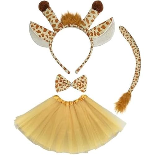 Fartoni Kostüm Giraffe. Giraffen-Kostüme für Jungen oder Mädchen mit Diadem, Rock, Schwanz, Fliege. Tierkostüme. Accessoires für Giraffen-Kostüme. Fartoni Kostüm Giraffe. Giraffen-Kostüme für Jungen oder Mädchen mit Diadem, Rock, Schwanz, Fliege. Tierkostüme. Accessoires für Giraffen-Kostüme. von Fartoni