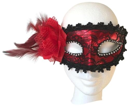 Fartoni Venezianische Maske Karnevalsmasken Und Kostümpartys. (Rot) von Fartoni