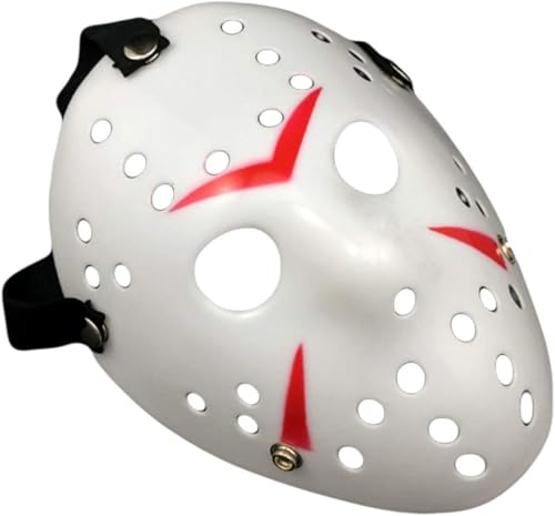 Maske Terror. Halloween Maske Horror Angst Freitag inspiriert Hockey, gruseliges Kostüm Zubehör für Party, Karneval, Verkleidung und Horrorfilm Fans von Fartoni