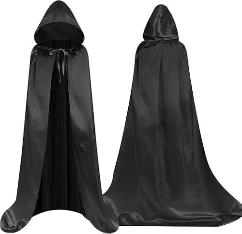Schwarzer Umhang Mit Kapuze Umhang Schwarz Schwarzer Umhang Mit Kapuze Umhang Kinder Halloween Für Vampir Hexer Magier Hexe Ideal Für Rollenspiele Schwarzer Umhang Mit Kapuze Umhang Schwarz Schwarzer Umhang Mit Kapuze Umhang Kinder Halloween Für Vampir Hexer Magier Hexe Ideal Für Rollenspiele von Fartoni