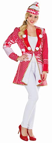 Mottoland Damen Kostüm Patchwork Jacke rot-weiß Karneval Fasching Gr.36 von Mottoland