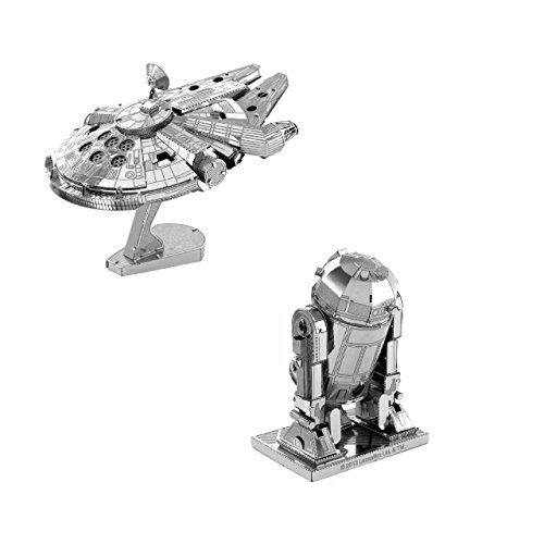 Metal Earth Fascinations Star Wars Millennium Falcon und R2-D2 3d Metall Puzzle, Konstruktionsspielzeug, Lasergeschnittenes Modell von Fascinations Inc.