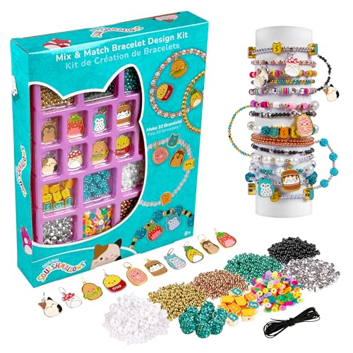 Fashion Angels Squishmallows Mix & Match Bracelet Design Kit - Makes 10 Bracelets - Includes 10 Squishmallows Charms, 10 Gem Beads, Assorted Beads and More - Join The Squish Squad - Ages 8 and Up Fashion Angels Squishmallows Mix & Match Bracelet Design Kit - Makes 10 Bracelets - Includes 10 Squishmallows Charms, 10 Gem Beads, Assorted Beads and More - Join The Squish Squad - Ages 8 and Up von Fashion Angels