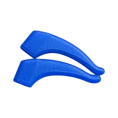 FashionCha 2 Stück Brillenbügel Haken Anti Rutsch Halter Bügelenden Halter Ohrstopper Leichte Und Flexible Konstruktion für Einen Festen Sitz für Arbeit Schule U, Blau von FashionCha