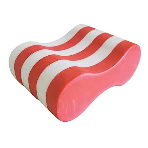 FashionCha Pull Buoy Beintraining Auftriebsboje Eva Schaumstoff Unterstützt Technik Und Wasserfitness für Erwachsene Kinder Schwimmübungen 23cmx9cm, Weiß Rot von FashionCha